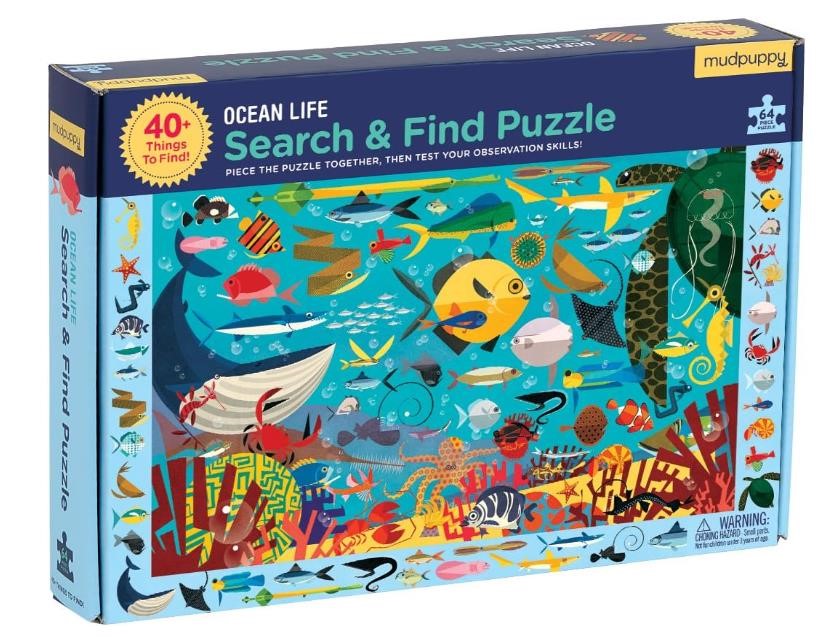 Ocean Life Search & Find Puzzle