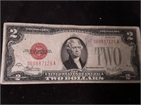 2 DOLLAR RED SEAL 1928 F