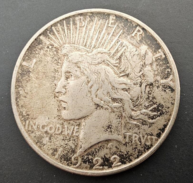 1922 Silver Peace Dollar