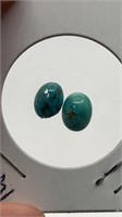 Matching Pair of Kingman Turquoise Stones
