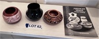 (3) Native American Style Pottery Pieces