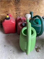 Gas cans and watering cans