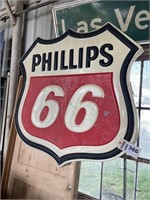 Phillips 66 plastic sign 42Wx42T