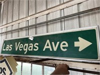 Las Vegas Ave sign 96Wx14T
