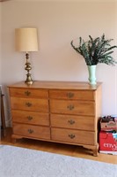 Dresser, Lamp & Vase