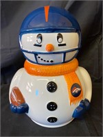 Sportsculture Denver Broncos Ceramic Snowman