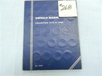 (32) Buffalo Nickels in Partial 1913 to 1938 Book