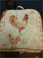 3 piece rooster chair cushions