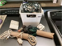 Assorted ext cords and plugs