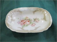 Old rose ceramic dish 6 1/4: