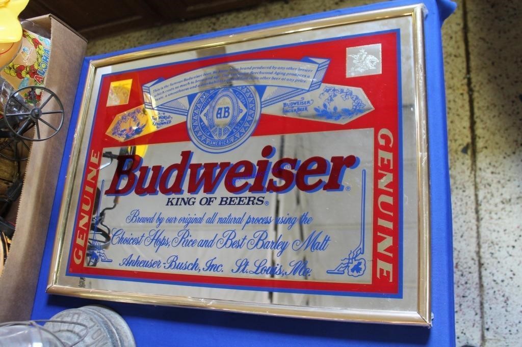 25"x18" Budweiser Mirror