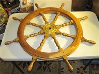 Large 8 Spoke Wood Ships Wheel