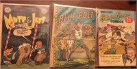 Lot of 3 old comics Blue Bolt 10 cents