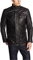 Boston Harbour Men's Lambskin Leather Field Coat