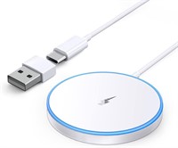 NEW 4FT Magnetic Wireless Charger, USB C/USB