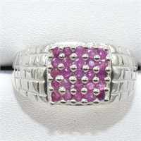 $320 Silver Ruby(1.05ct) Ring