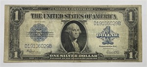1923 $1 Silver Certificate Large Size Fr#237 VF