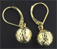 14kt Gold Large Dangle Earrings