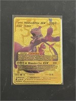 Mewtwo & Mew GX Gold Foil Pokémon Card