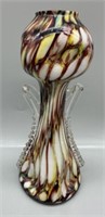 Circa 1890-1920 Franz Welz Splatter Glass Vase