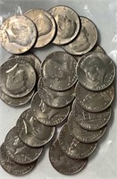 (20) Bicentenniel Kennedy Half Dollars