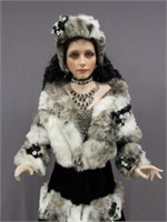 L.EDITION "NORDICA" 42 IN. PORCELAIN DOLL: