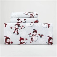 New - Textilier Snowman Flannel Sheets ($119.95)