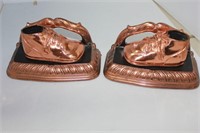 BRONZED BABY SHOES BOOK ENDS