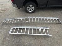 (2) 12’ collapsible arched aluminum ATV ramps