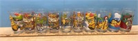 10 Collectable McDonald's Glasses