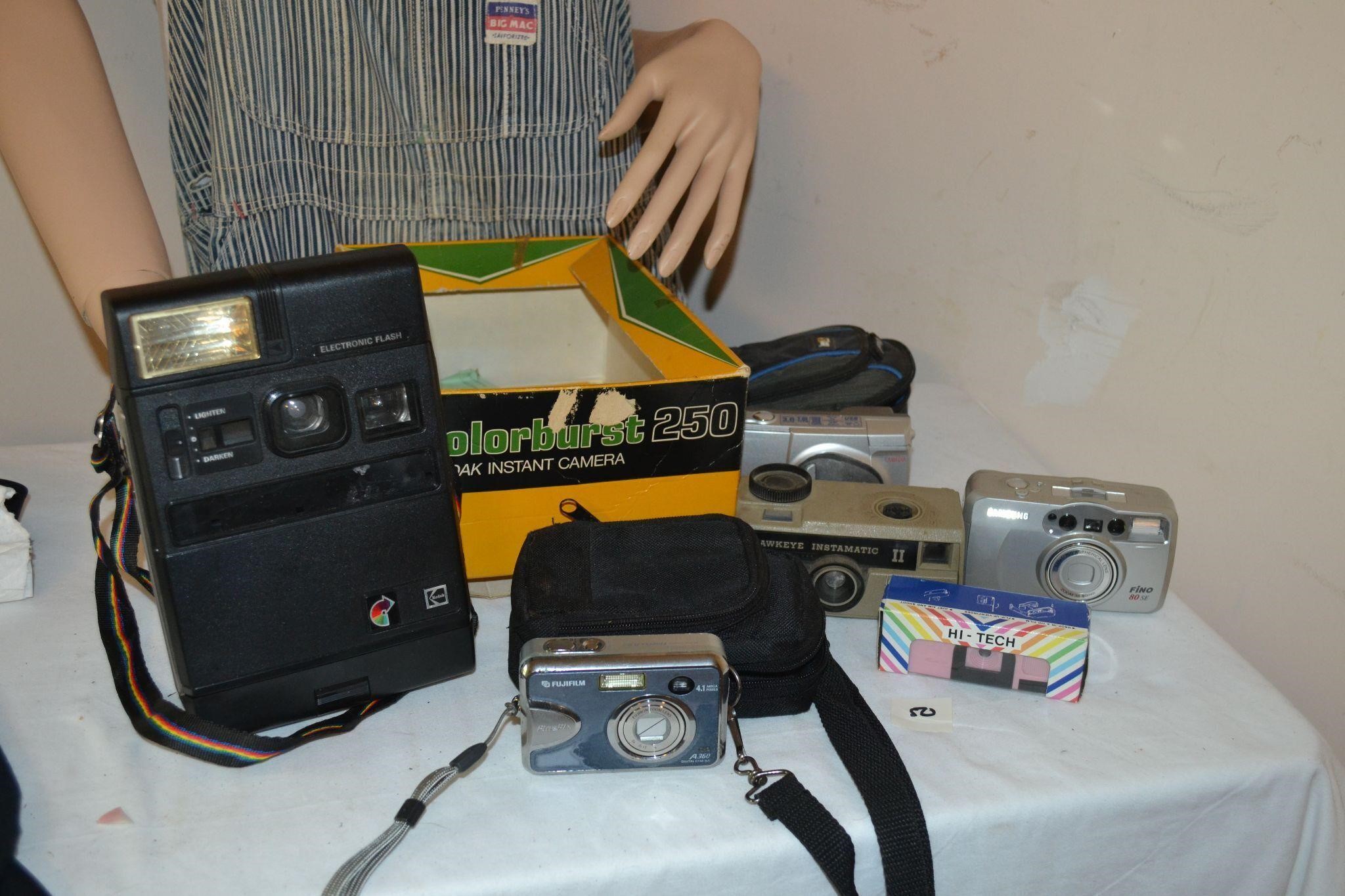 vtg lot of Film and digital cameras