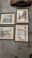 Group of 4 framed Carolyn Williams prints