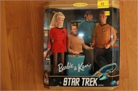 BARBIE AND KEN STAR TREK GIFT SET IN BOX