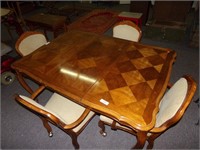 59" L x 42" W Table and 4 Chairs