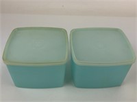 2 Vintage Tupperware Storage Containers