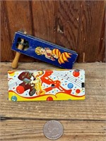 (2) Vintage NoiseMakers Tin Litho (1928 & 1950's)