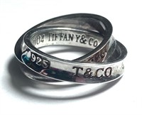 Tiffany & Co Sterling Silver Infinity Ring