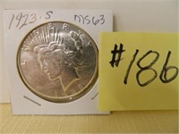 1923s Peace Silver Dollar MS63