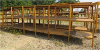 Storage rack, 20' x 40" x 78", yellow