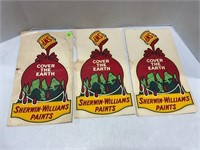 LOT OF 3 SHERWIN-WILLIAMS PAINTS COVER THE EARTH