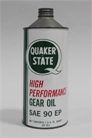 QUAKER STATE GEAR OIL CAN