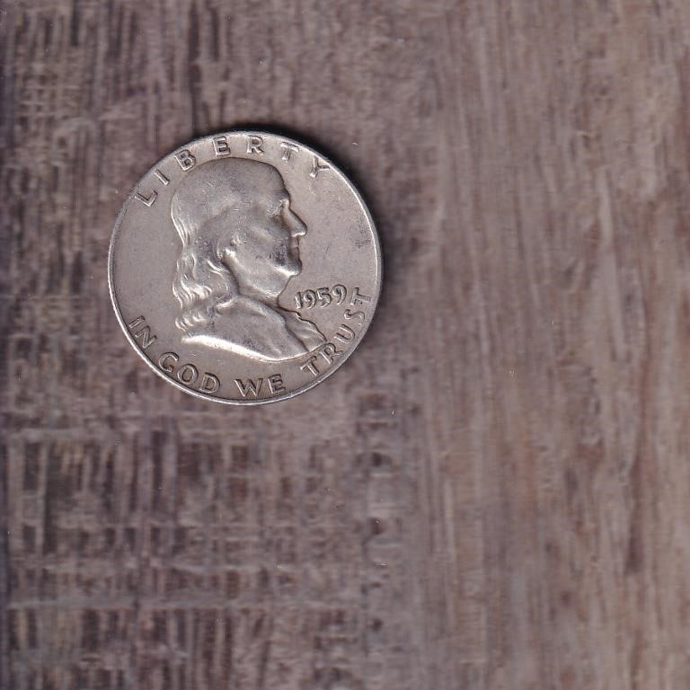 1959-D Franklin Silver Half Dollar