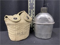 WWII Era SMCO 1943 US Military Canteen w/ Cover