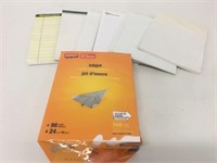Ream of 24lb Paper & Notepads Lot