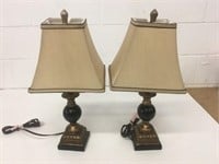 Pair Art Deco 20" Tall Table Lamps
