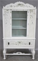 Ivy painted vintage china cabinet