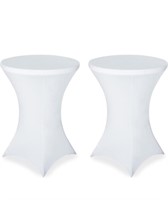 FestiCorp 2 Pack Spandex Table Cover, Cocktail