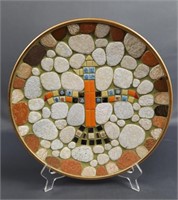 Stone Mosaic Plate Wall Decor