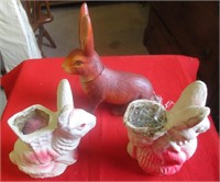 3 Rabbit Candy Containers