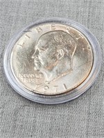 1971 Eisenhower Dollar in hardcase